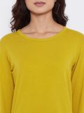 Women's Yellow and Ecru Stripe T-Shirt