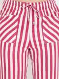 Women's Red and White Stripe Rayon Pajama