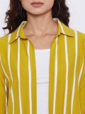 Women's Yellow and Ecru Stripe Shrugs