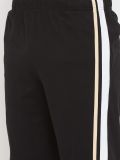 Men's Black Cotton Knitted Tracksuit