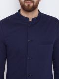 Men's Navy Color Bandhgala Blazer