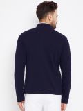 Men's Navy Blue Cotton Blazer