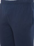 Men's Navy Blue Cotton Knitted Trouser