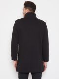 Black Knitted Men's Long Coat