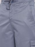 Men's Grey Poly-cotton Shorts