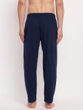 Men's Navy Blue Cotton Knitted Pajama