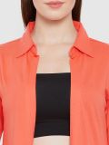 Women's Coral Bell Sleeve Cotton Long Shrug