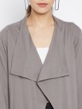 Women's Grey Cotton Knitted Shrugs