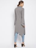 Women's Grey Cotton Knitted Shrugs