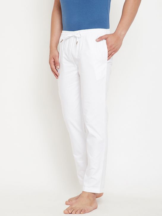 Buy See Designs White Solid Pyjama online