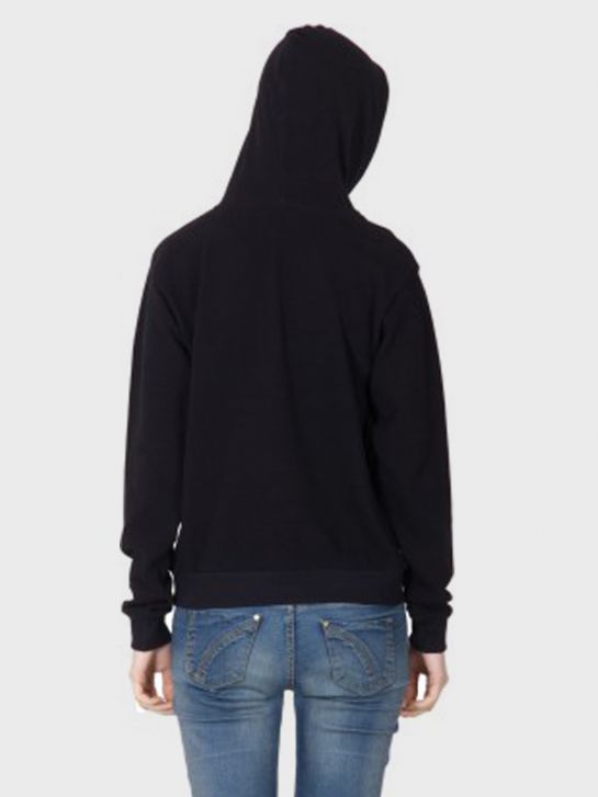 Women's Black Fleece Hooded Sweatshirt 